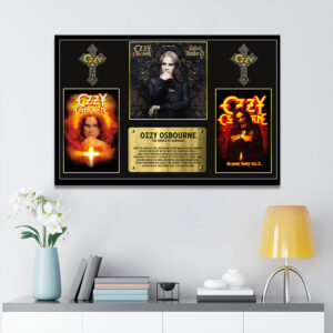 Ozzy Osbourne Rectangle Canvas With Inner Frame - TMTHU 145