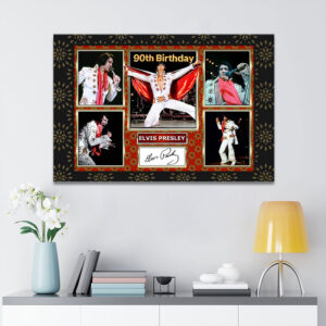 Elvis Presley Rectangle Canvas With Inner Frame - TMTHU 352