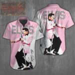 Elvis Presley Short Sleeve Button-Down Shirt - NGHIAVT 0002