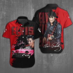 Elvis Presley Short Sleeve Button-Down Shirt - NGHIAVT 0024