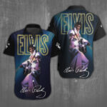Elvis Presley Short Sleeve Button-Down Shirt - NGHIAVT 0009