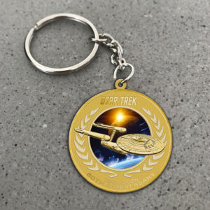 Star Trek 60th Anniversary Custom Shape 2-sided Keychain - MAITM12658