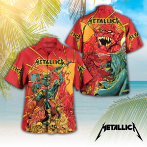 Metallica 3D Hawaiian Apparel - TANTN 12163