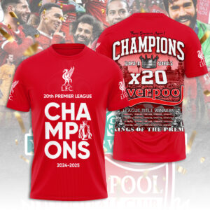Liverpool FC 2024/25 Premier League Champions 3D Apparel – TANTN 12200