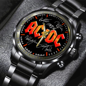 AC/DC Black Stainless Steel Watch - TANTN 12204