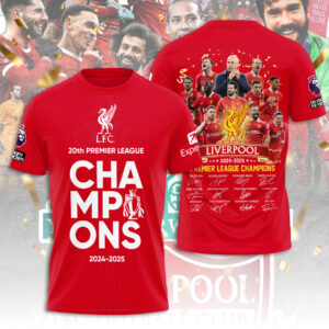 Liverpool FC 2024/25 Premier League Champions 3D Apparel – TANTN 12214