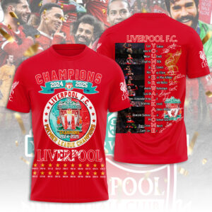 Liverpool FC 2024/25 Premier League Champions 3D Apparel – TANTN 12223