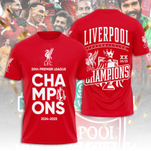 Liverpool FC 2024/25 Premier League Champions 3D Apparel – TANTN 12235