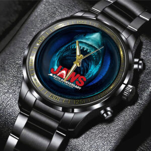 Jaws 50th Anniversary Black Stainless Steel Watch - TANTN 12259
