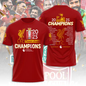 Liverpool FC 2024/25 Premier League Champions 3D Apparel – TANTN 12438