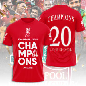Liverpool FC 2024/25 Premier League Champions 3D Apparel - TANTN 12503