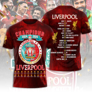 Liverpool FC 2024/25 Premier League Champions 3D Apparel - TANTN 12684