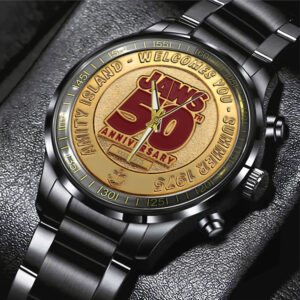 Jaws Black Stainless Steel Watch - TANTN 13289