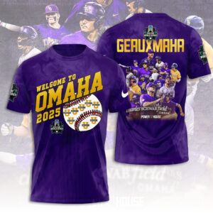 LSU Tigers Baseball 2025 National Champions 3D Apparel - TANTN 13567