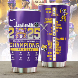 LSU Tigers Baseball Tumbler Cup - TANTN 13869
