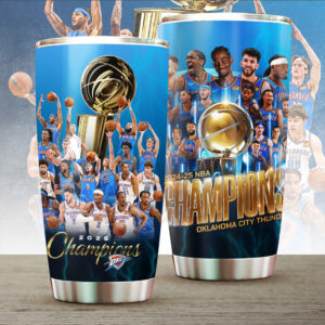 Oklahoma City Thunder 2025 NBA Champions Tumbler Cup - TANTN 13916