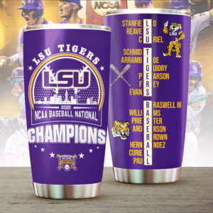 LSU Tigers Baseball Tumbler Cup - TANTN 13929