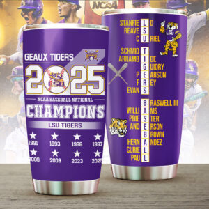 LSU Tigers Baseball Tumbler Cup - TANTN 13931