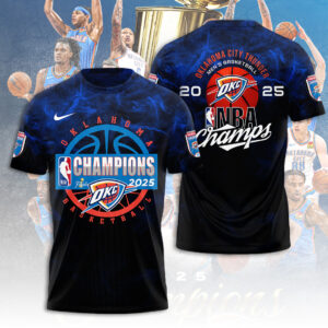 Oklahoma City Thunder 2025 NBA Champions 3D Apparel - TANTN 13953