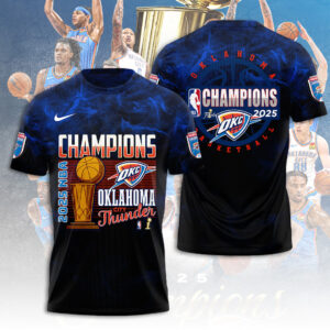 Oklahoma City Thunder 2025 NBA Champions 3D Apparel - TANTN 13975