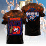 Oklahoma City Thunder 2025 NBA Champions 3D Apparel – TANTN 13978