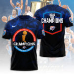 Oklahoma City Thunder 2025 NBA Champions 3D Apparel – TANTN 13980