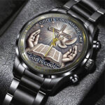 God Is Good Black Stainless Steel Watch - TANTN14721