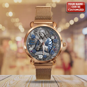 Personalized Protected By His Grace Mesh Strap Quartz Watch - TANTN15417