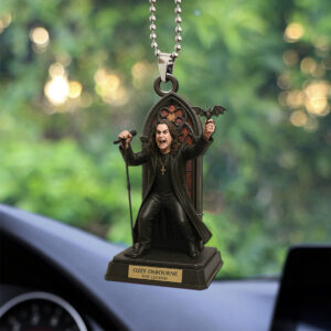 Ozzy Osbourne Custom shape 2-sided Acrylic Car Ornament - TANTN15496