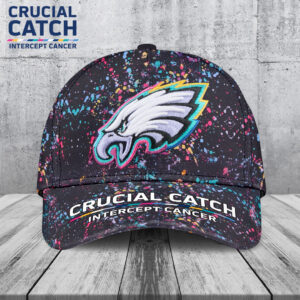 Philadelphia Eagles Crucial Catch 2025 Classic Cap - TANTN15507