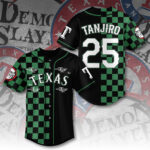 Texas Rangers x Demon Slayer Baseball Jersey - TANTN15648