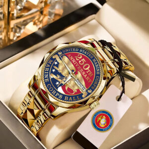 US Marine Corps Alloy Luxury Quartz Watch - MAITM 12344