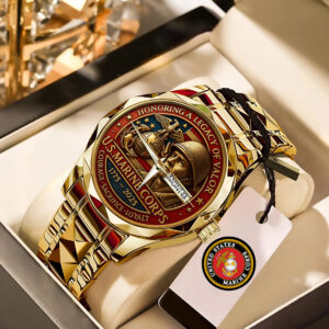 US Marine Corps Alloy Luxury Quartz Watch - MAITM 12529