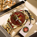 US Marine Corps Alloy Luxury Quartz Watch - MAITM 12531
