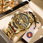 US Marine Corps Alloy Luxury Quartz Watch - MAITM 12288
