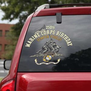 US Marine Corps 250th Birthday Car Sticker - MAITM12660