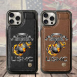 US Marine Corps Leather Wallet Phone Case – MAITM12503
