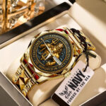 US Navy 250th Anniversary Alloy Luxury Quartz Watch - MAITM12673