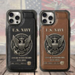 US Navy Leather Wallet Phone Case – MAITM12589