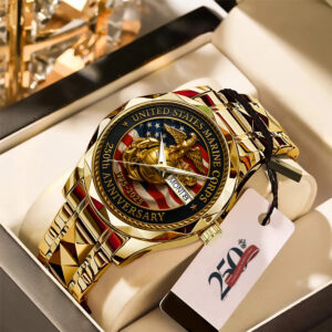 US Marine Corps 250th Anniversary 2025 Alloy Luxury Quartz Watch - TMTHU575