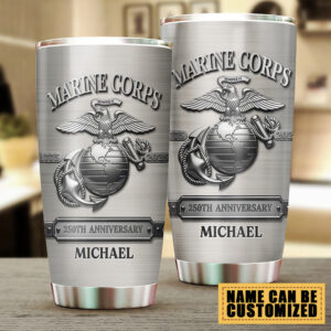 Personalized US Marine Corps Tumbler Cup - TMTHU522