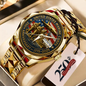 US Marine Corps 250th Anniversary 2025 Alloy Luxury Quartz Watch - TMTHU577