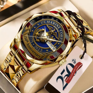 US Marine Corps 250th Anniversary 2025 Alloy Luxury Quartz Watch - TMTHU581