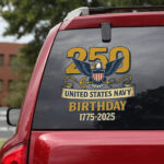 US Navy 250 Years Car Sticker – HOATT12546