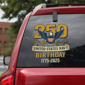 US Navy 250 Years Car Sticker – HOATT12546