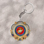 US Marine Corps Custom Shape 1-sided Keychain - HOATT12509.4