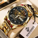 US Marine Corps Alloy Luxury Quartz Watch - TMTHU 053