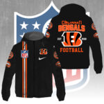 Cincinnati Bengals 3D Windbreaker Jacket - GNE4283