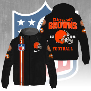 Cleveland Browns 3D Windbreaker Jacket - GNE4285