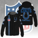 Indianapolis Colts 3D Windbreaker Jacket - GNE4291